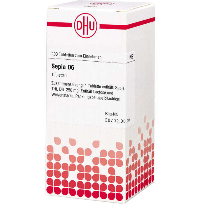 DHU Sepia D6 Tabletten, 200 St. Tabletten