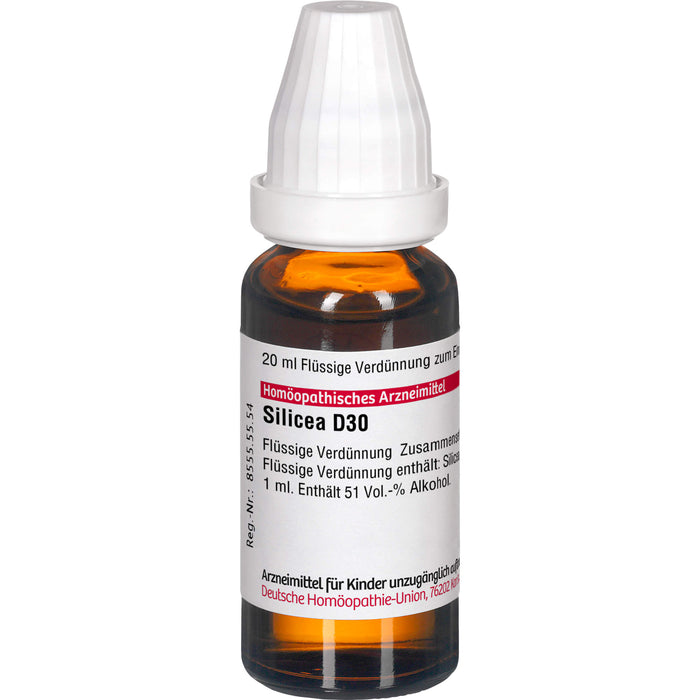 DHU Silicea D30 Dilution, 20 ml Lösung