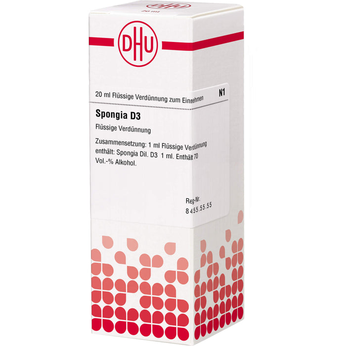 Spongia D3 DHU Dilution, 20 ml Lösung