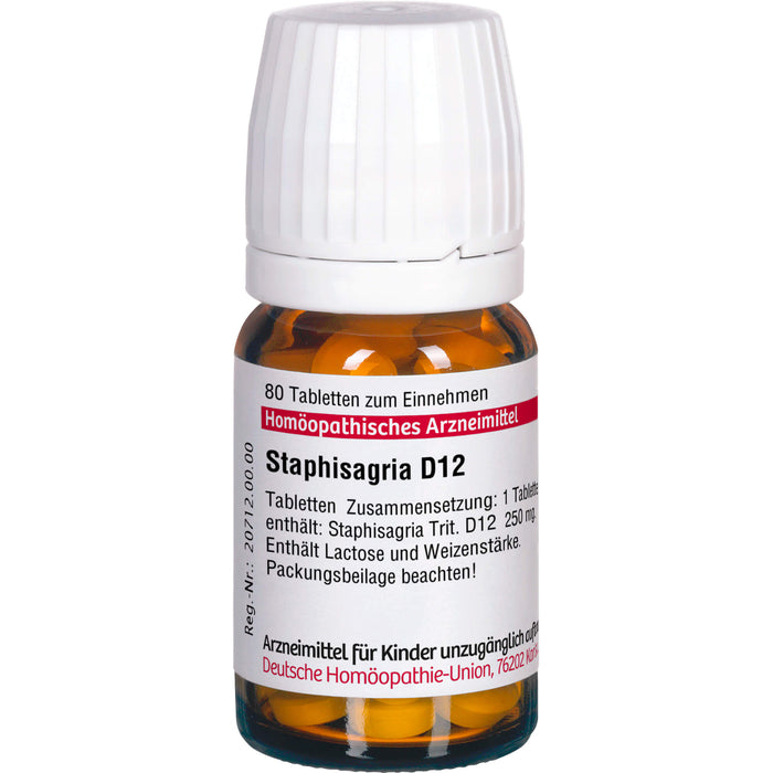 DHU Staphisagria D12 Tabletten, 80 pcs. Tablets