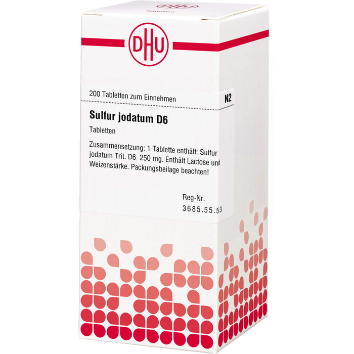 DHU Sulfur jodatum D6 Tabletten, 200 St. Tabletten