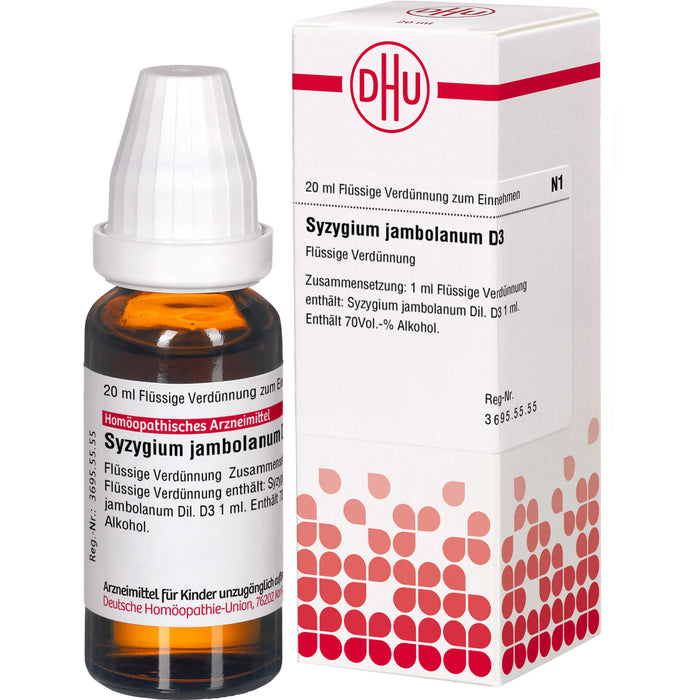 Syzygium jambolanum D3 DHU Dilution, 20 ml Lösung