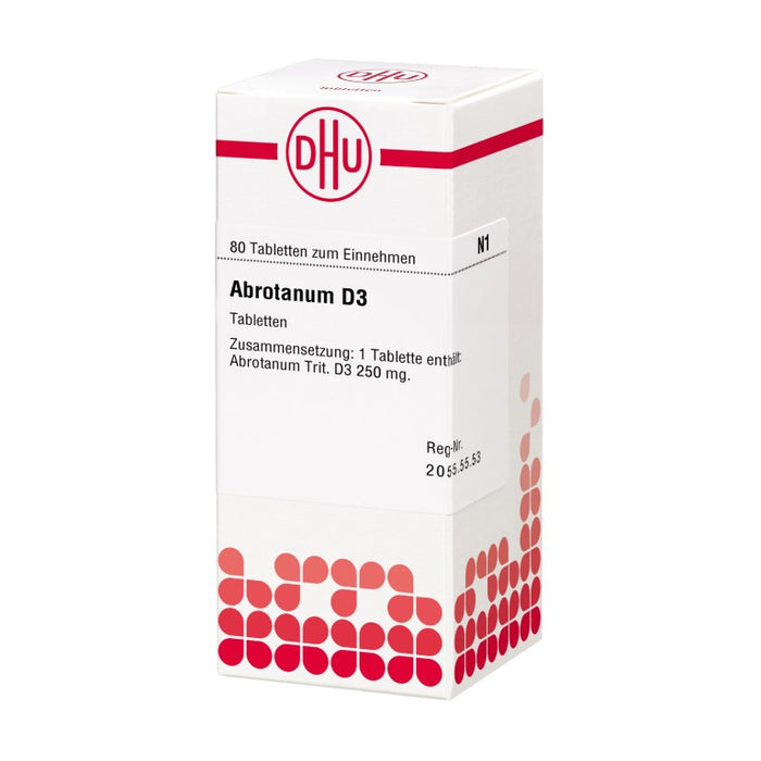 DHU Abrotanum D3 Tabletten, 80 pc Tablettes