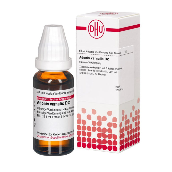 Adonis vernalis D2 DHU Dilution, 20 ml Lösung