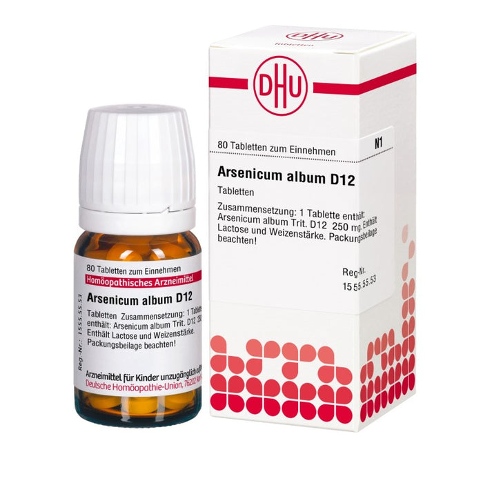 DHU Arsenicum album D12 Tabletten, 80 St. Tabletten