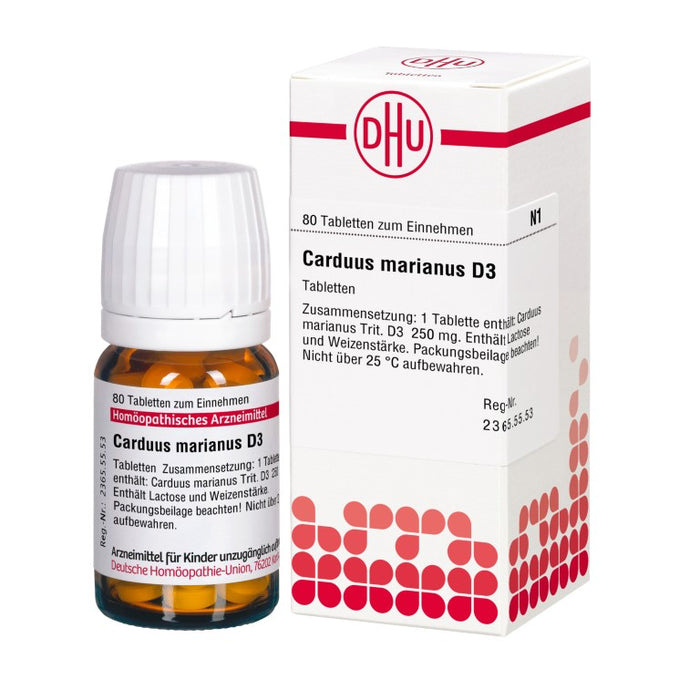 DHU Carduus marianus D3 Tabletten, 80 St. Tabletten