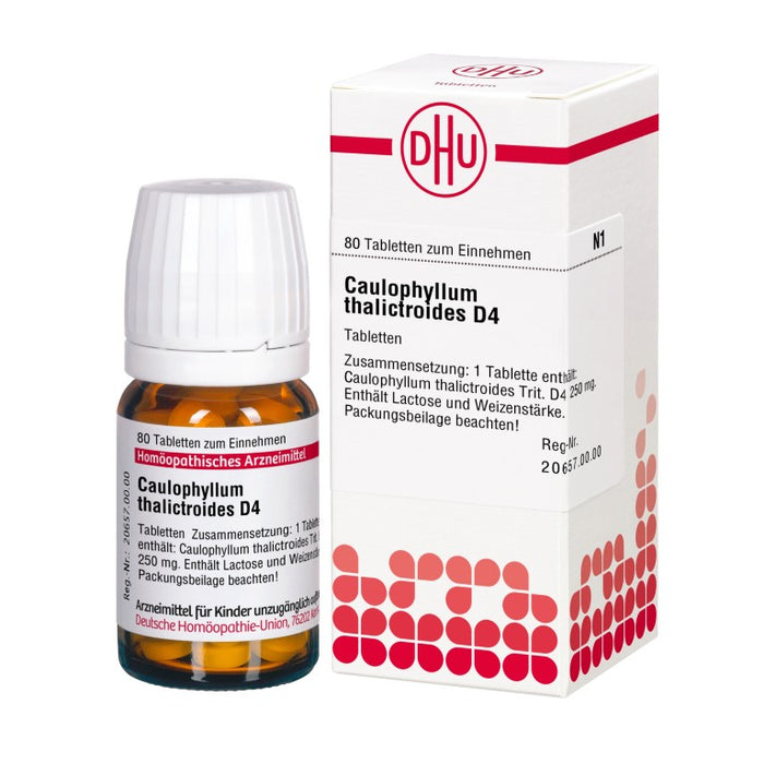 DHU Caulophyllum thalictroides D 4 Tabletten, 80 St. Tabletten