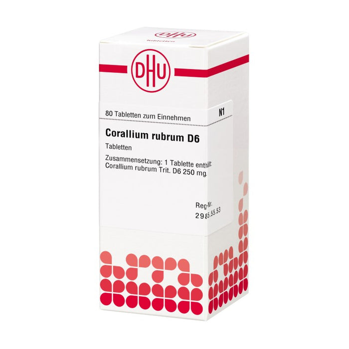 DHU Corallium rubrum D6 Tabletten, 80 St. Tabletten