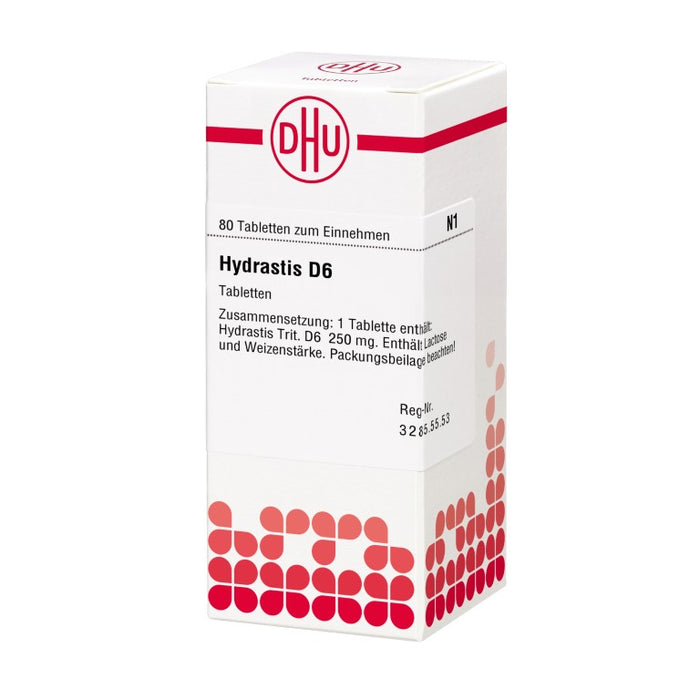 DHU Hydrastis D6 Tabletten, 80 pc Tablettes