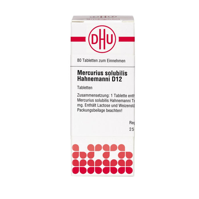 DHU Mercurius solubilis Hahnemanni D12 Tabletten, 80 St. Tabletten