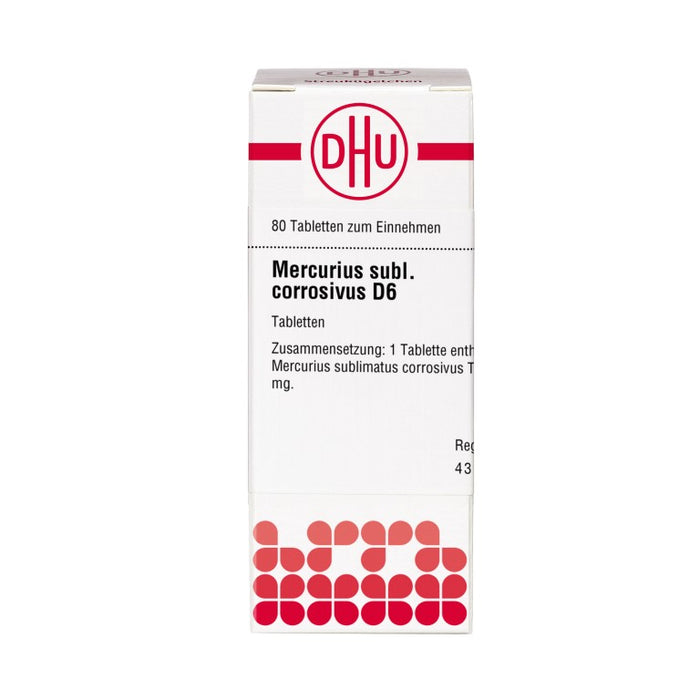 DHU Mercurius sublimatus corrosivus D6 Tabletten, 80 St. Tabletten