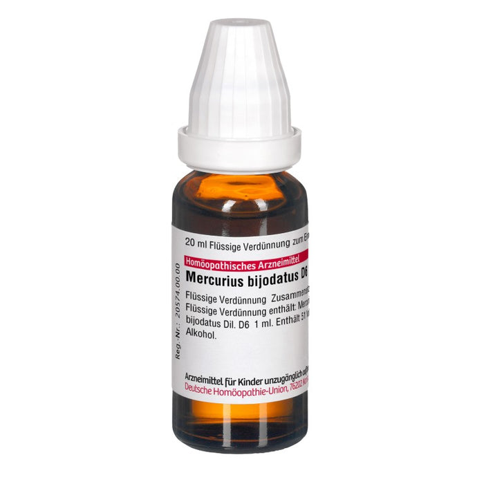 DHU Mercurius bijodatus D6 Dilution, 20 ml Lösung