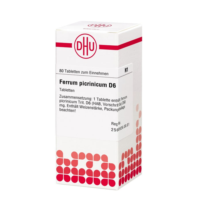 DHU Ferrum picrinicum D6 Tabletten, 80 St. Tabletten