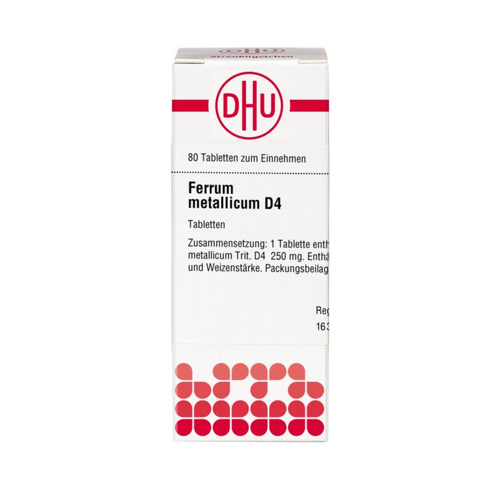 DHU Ferrum metallicum D4 Tabletten, 80 pcs. Tablets