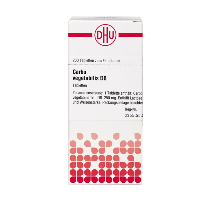 DHU Carbo vegetabilis D 6 Tabletten, 200 St. Tabletten