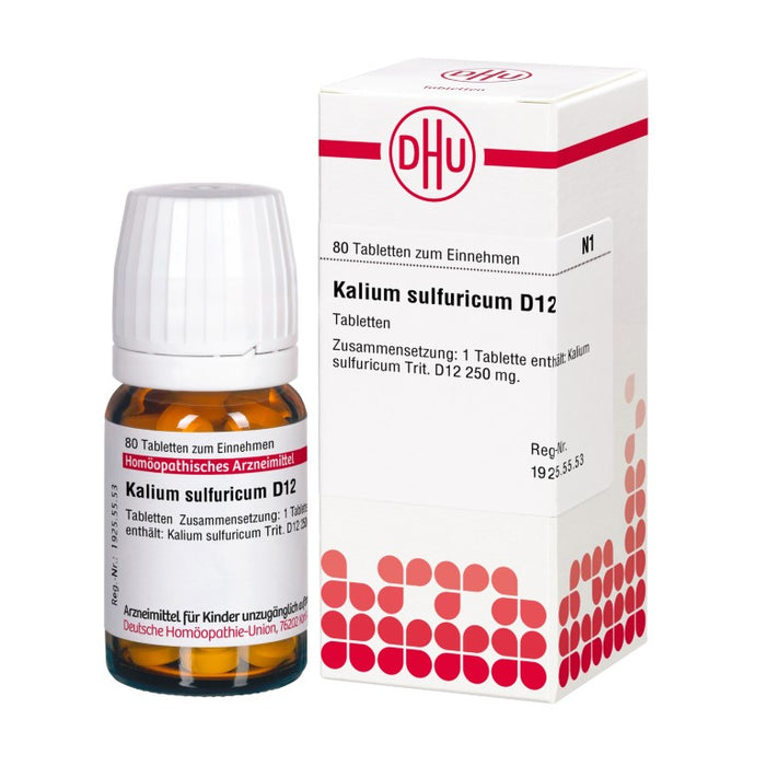 DHU Kalium sulfuricum D12 Tabletten, 80 pc Tablettes