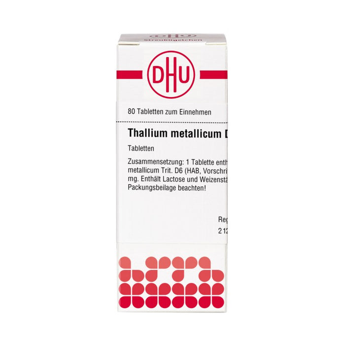 DHU Thallium metallicum D6 Tabletten, 80 pc Tablettes