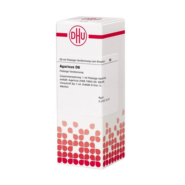 DHU Agaricus D6 Dilution, 20 ml Lösung