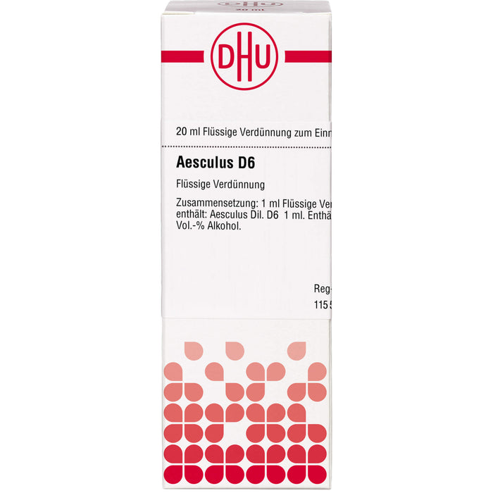 DHU Aesculus D6 Dilution, 20 ml Lösung