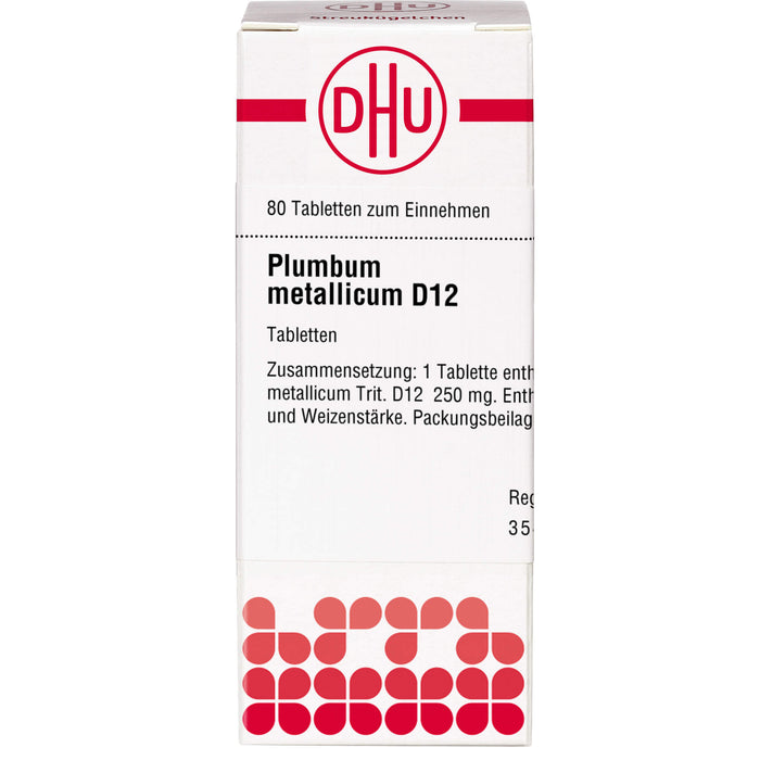 DHU Plumbum metallicum D12 Tabletten, 80 pcs. Tablets