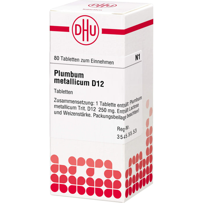 DHU Plumbum metallicum D12 Tabletten, 80 pcs. Tablets