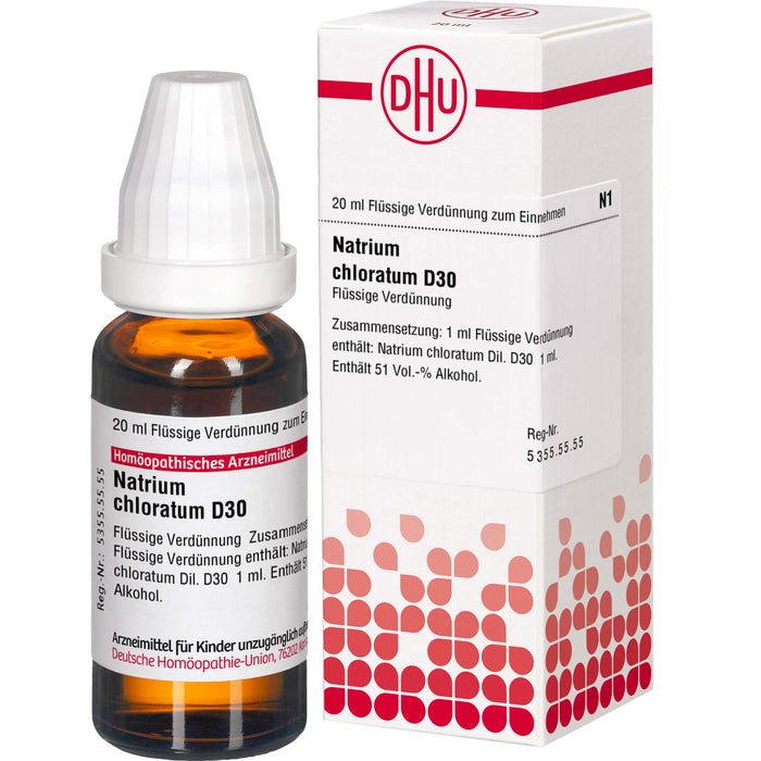 DHU Natrium chloratum D30 Dilution, 20 ml Lösung