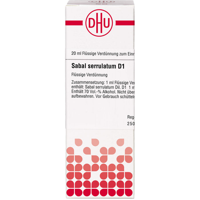 Sabal serrulatum D1 DHU Dilution, 20 ml Lösung