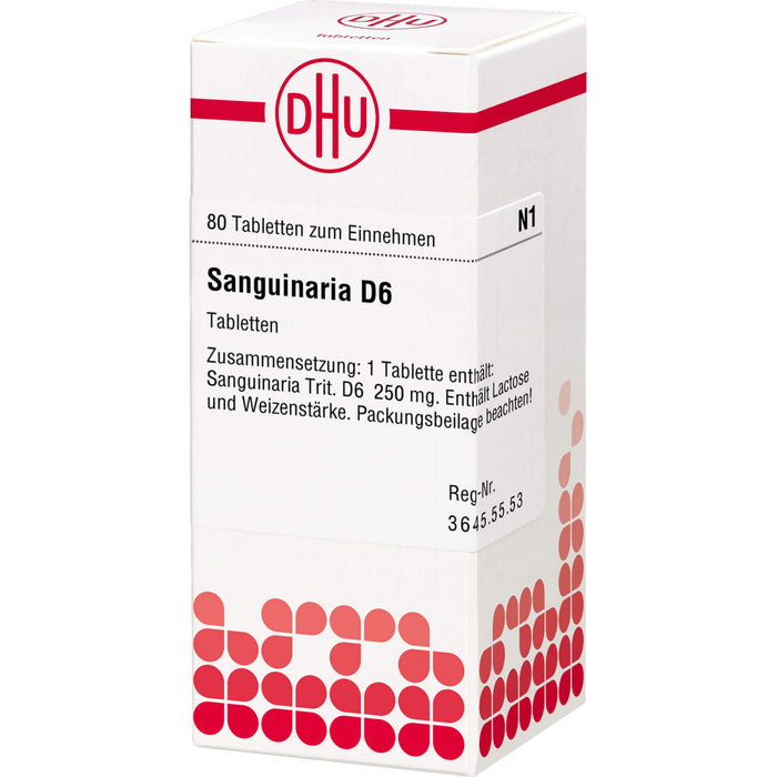 DHU Sanguinaria D6 Tabletten, 80 pcs. Tablets