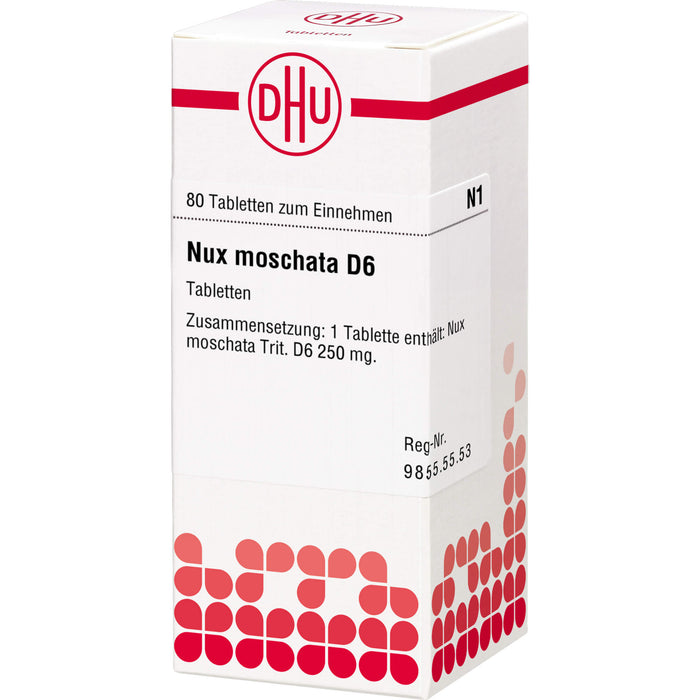 DHU Nux moschata D6 Tabletten, 80 pc Tablettes