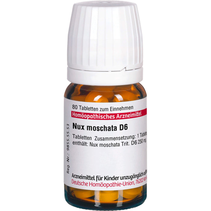 DHU Nux moschata D6 Tabletten, 80 St. Tabletten