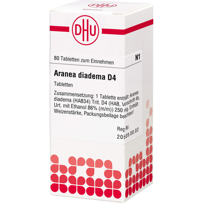 Aranea diadema D4 DHU Tabletten, 80 St. Tabletten