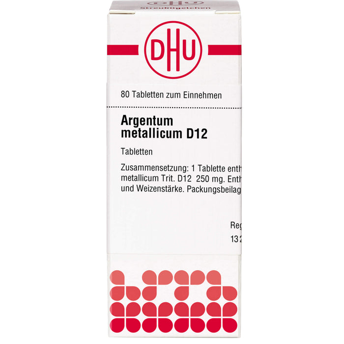 DHU Argentum metallicum D 12 Streukügelchen, 80 pc Tablettes