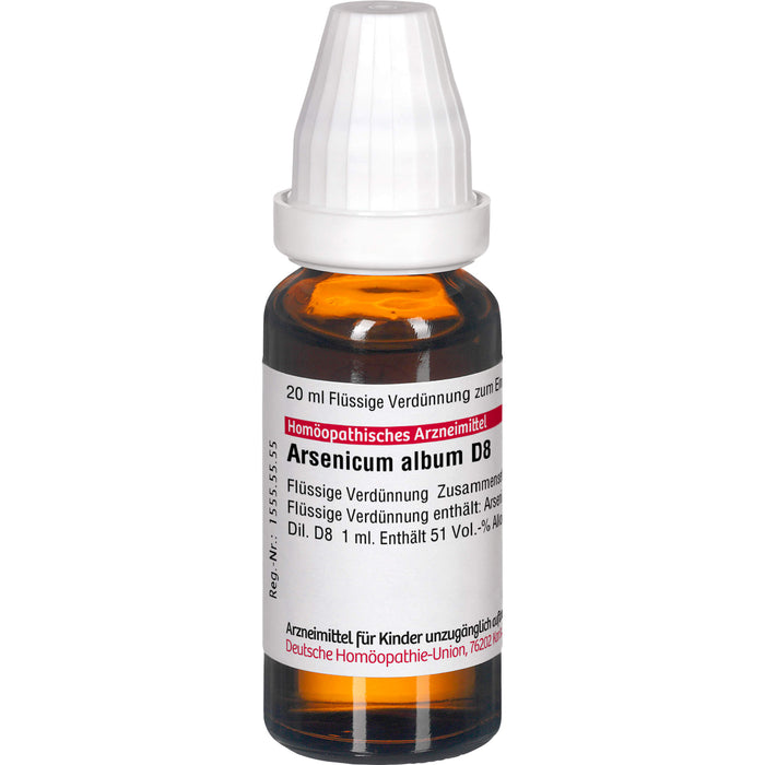 DHU Arsenicum album D8 Dilution, 20 ml Lösung