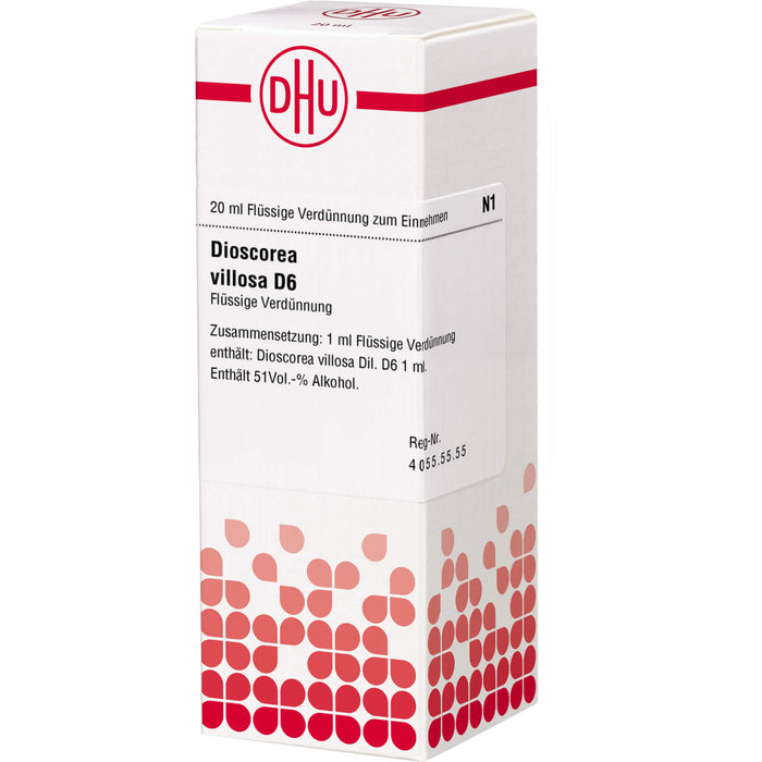 Dioscorea villosa D6 DHU Dilution, 20 ml Lösung