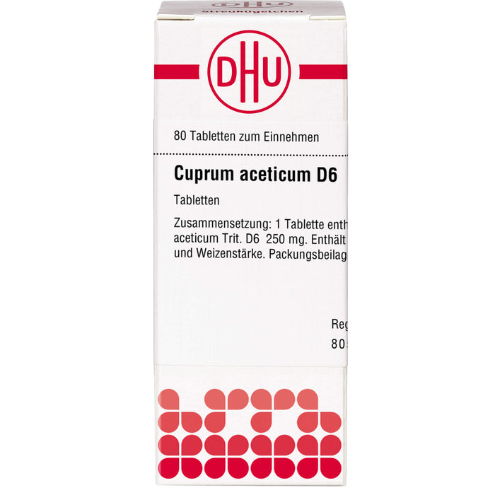 DHU Cuprum aceticum D6 Tabletten, 80 pcs. Tablets