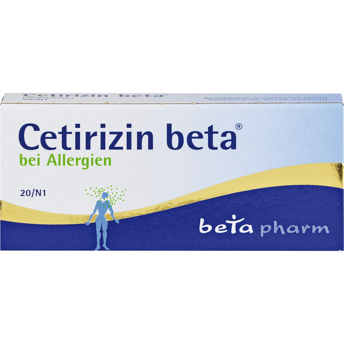 Cetirizin beta bei Allergien Filmtabletten, 20 pc Tablettes