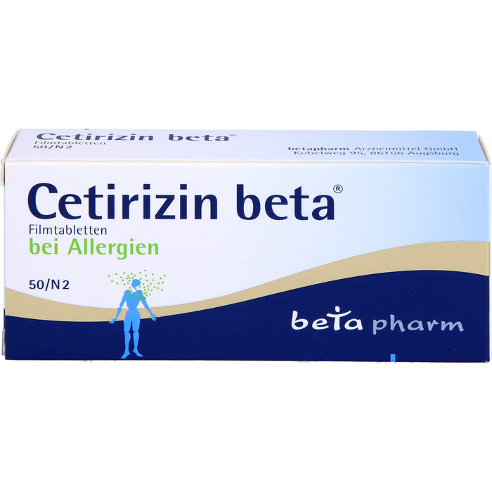 Cetirizin beta Filmtabletten, 50 pc Tablettes