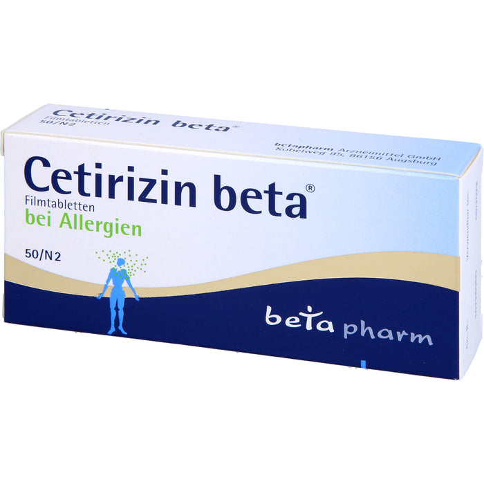 Cetirizin beta Filmtabletten, 50 pcs. Tablets