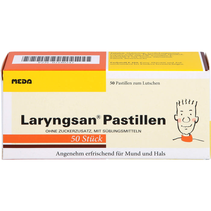 Laryngsan Pastillen erfrischend für Mund und Hals, 50 St. Pastillen