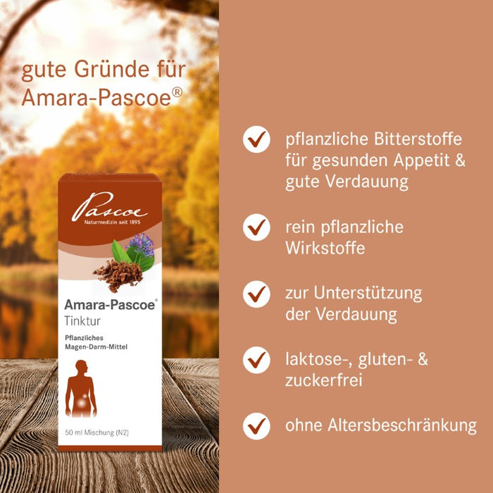 Amara-Pascoe Tinktur pflanzliches Magen-Darm-Mittel, 50 ml Solution