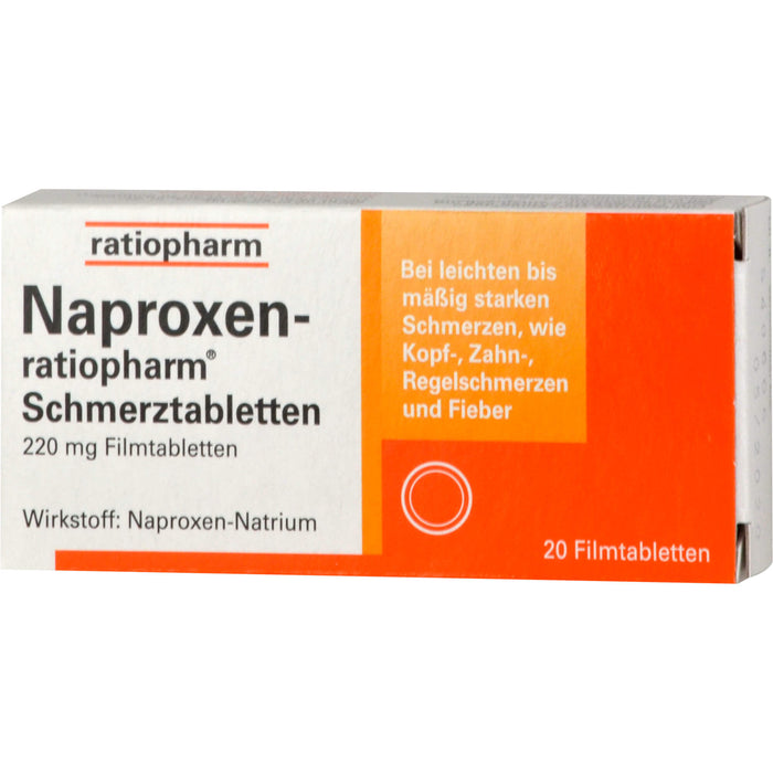 Naproxen-ratiopharm Schmerztabletten, 20 St. Tabletten