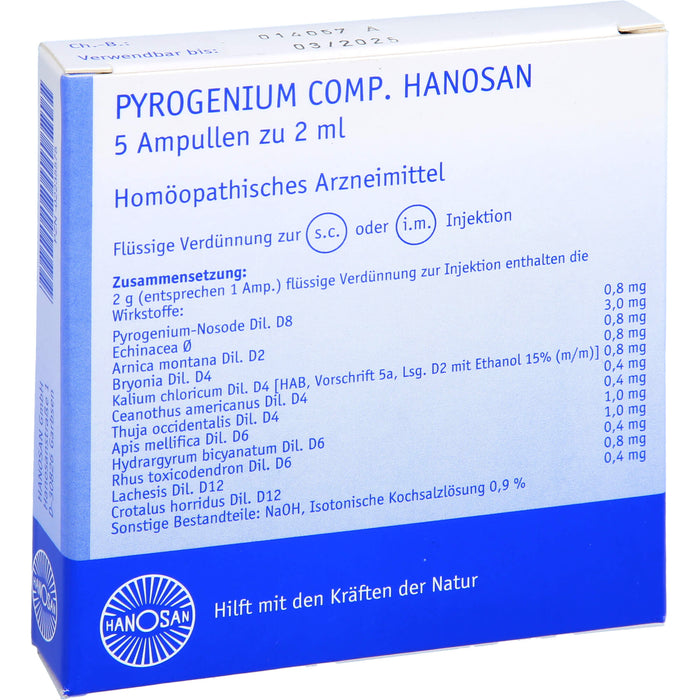 Pyrogenium comp. Hanosan Ampullen, 5 ml Lösung