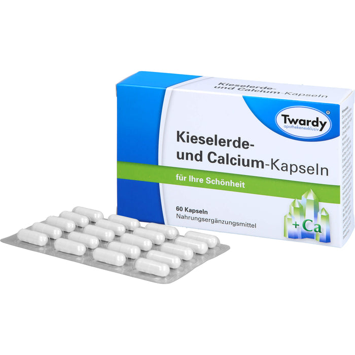 Twardy Kieselerde- und Calcium-Kapseln für Ihre Schönheit, 60 St. Kapseln