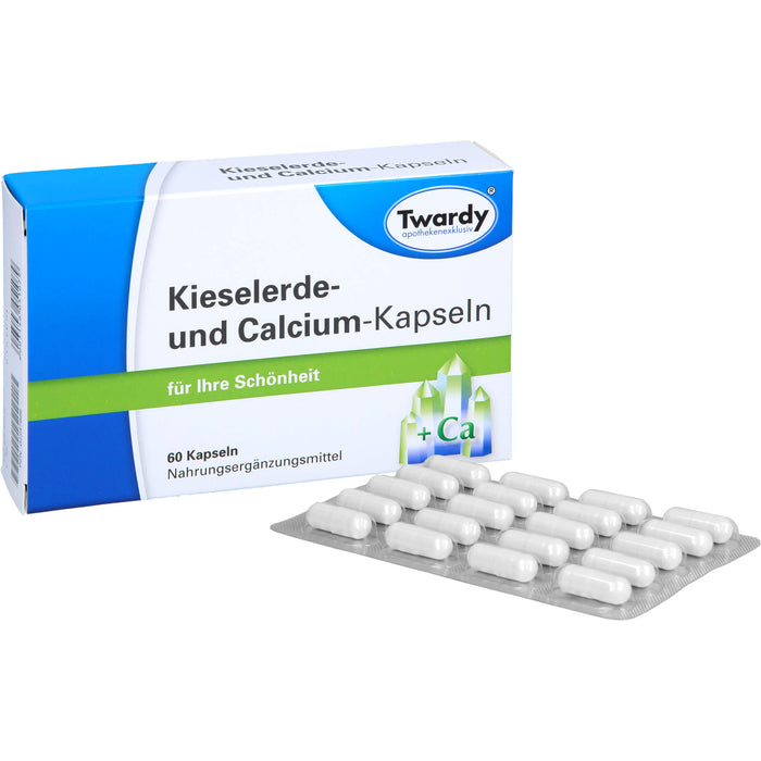 Twardy Kieselerde- und Calcium-Kapseln für Ihre Schönheit, 60 St. Kapseln