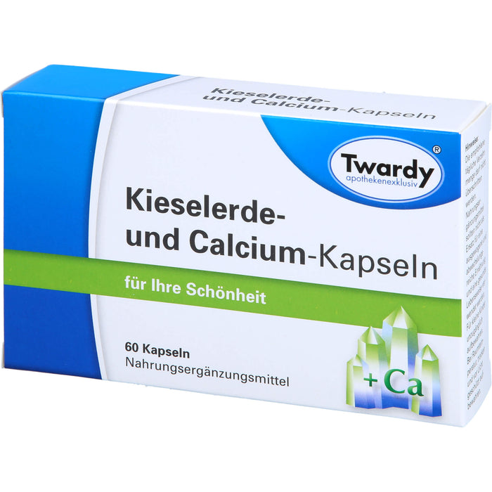 Twardy Kieselerde- und Calcium-Kapseln für Ihre Schönheit, 60 St. Kapseln