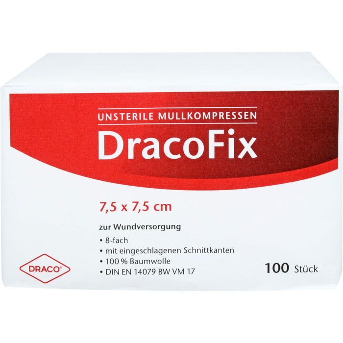 DRACOFIX OP KOM unsteril 7,5X7,5 8fach, 100 St. Kompressen