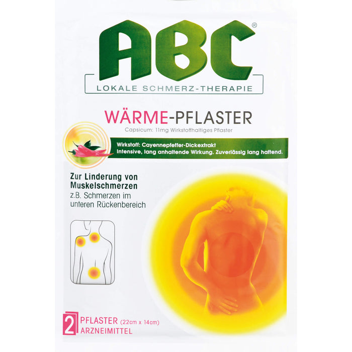 ABC Wärme-Pflaster zur Linderung von Muskelschmerzen, 2 pc Pansement