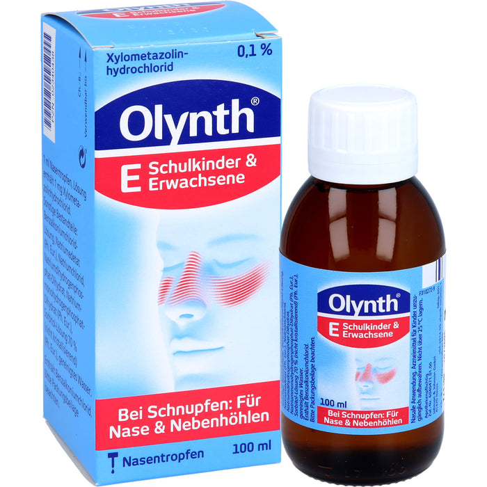 Olynth E Nasentropfen bei Schnupfen, 100 ml Lösung