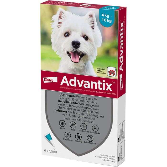 Advantix Spot-on Hund 4-10, 4 St LOE