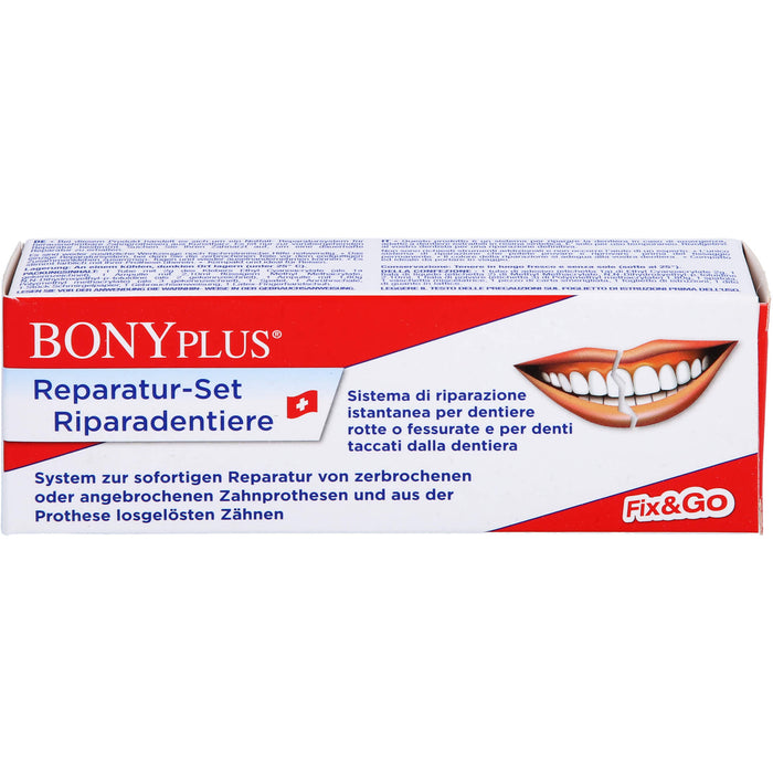 BONYplus Reparatur-Set für Zahnprothesen, 1 pc Ensemble